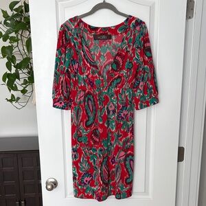 KARLIE empire-waist stretchy dress